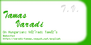 tamas varadi business card